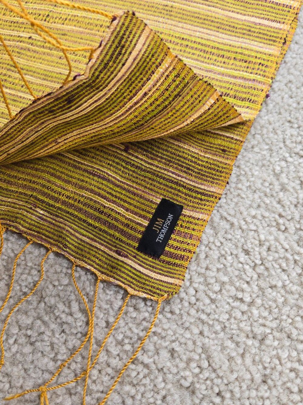Jim Thompson Silk Woven Scarf Oblong - Picture 10 of 12